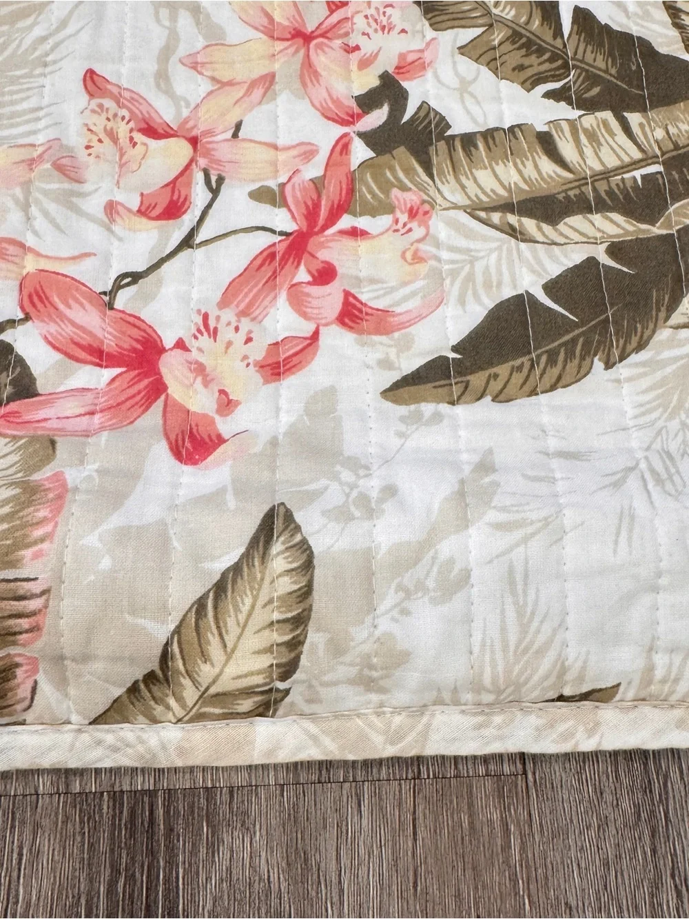 2 Tommy Bahama Home Oversized King Quilted Pillow Sham Bonny Cove 22x37 Inch